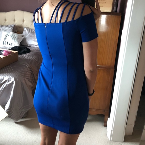 GUESS Royal Blue Bodycon Dress - Picture 8 of 8